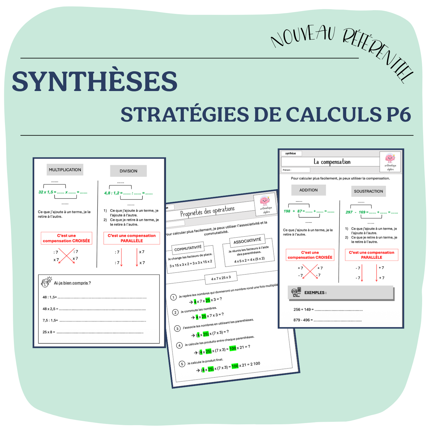 SYNTHÈSES STRATÉGIES DE CALCULS P6