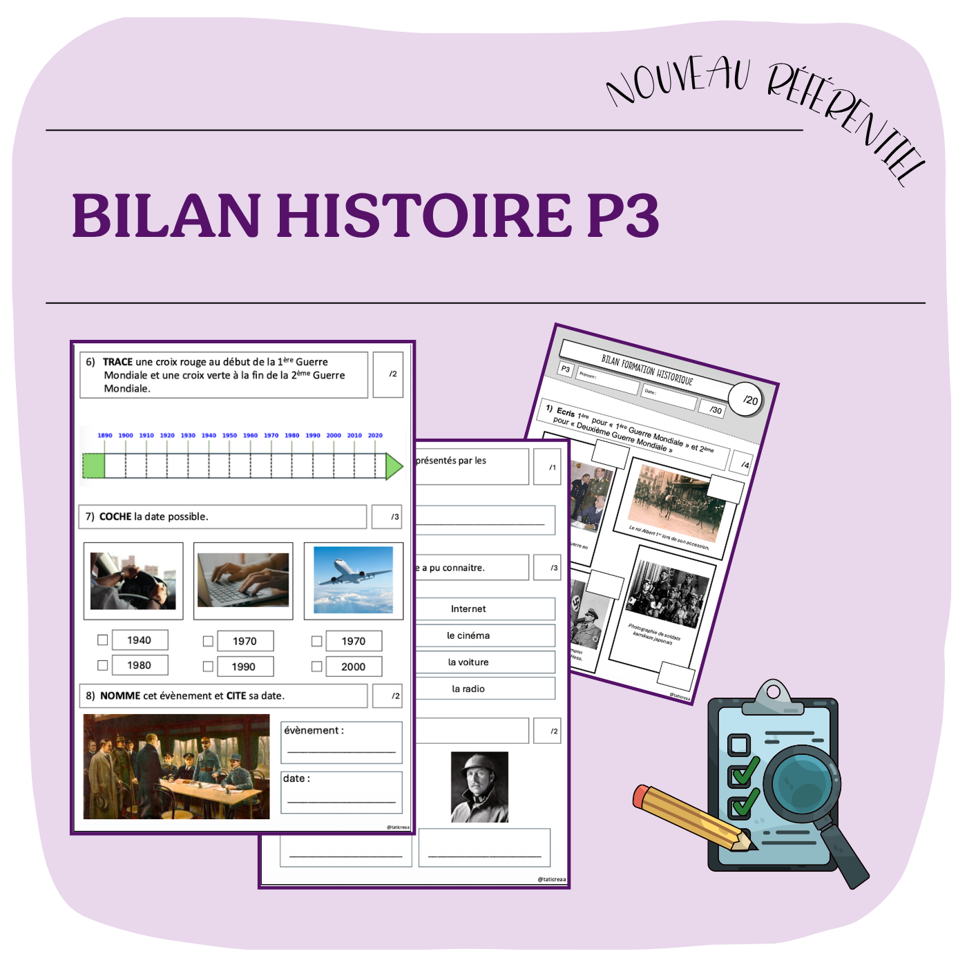 BILAN HISTOIRE P3