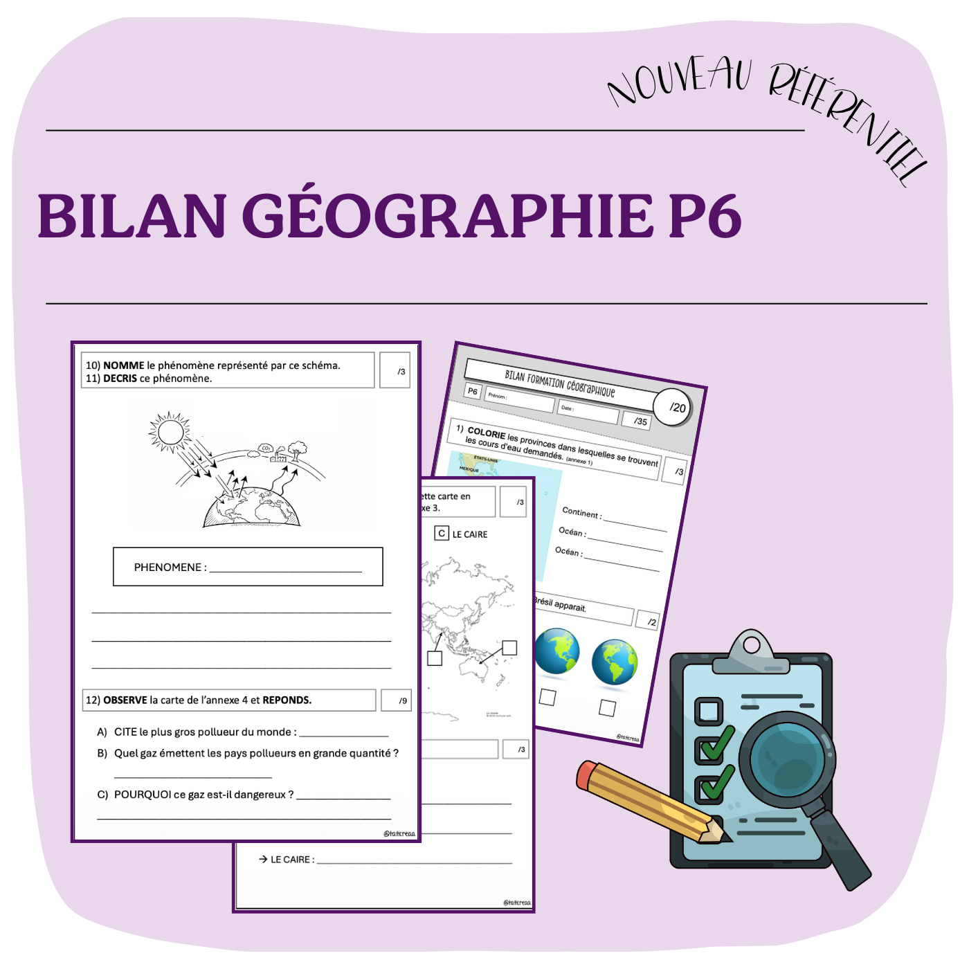 BILAN GÉOGRAPHIE P6