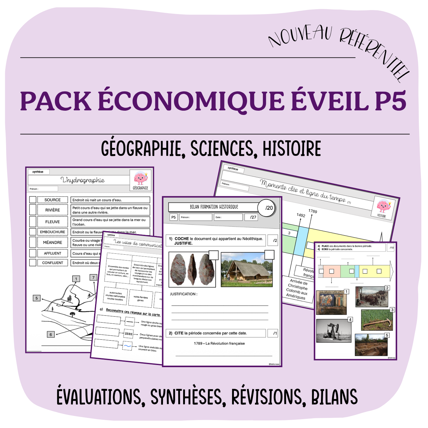 PACK ÉCONOMIQUE ÉVEIL P5