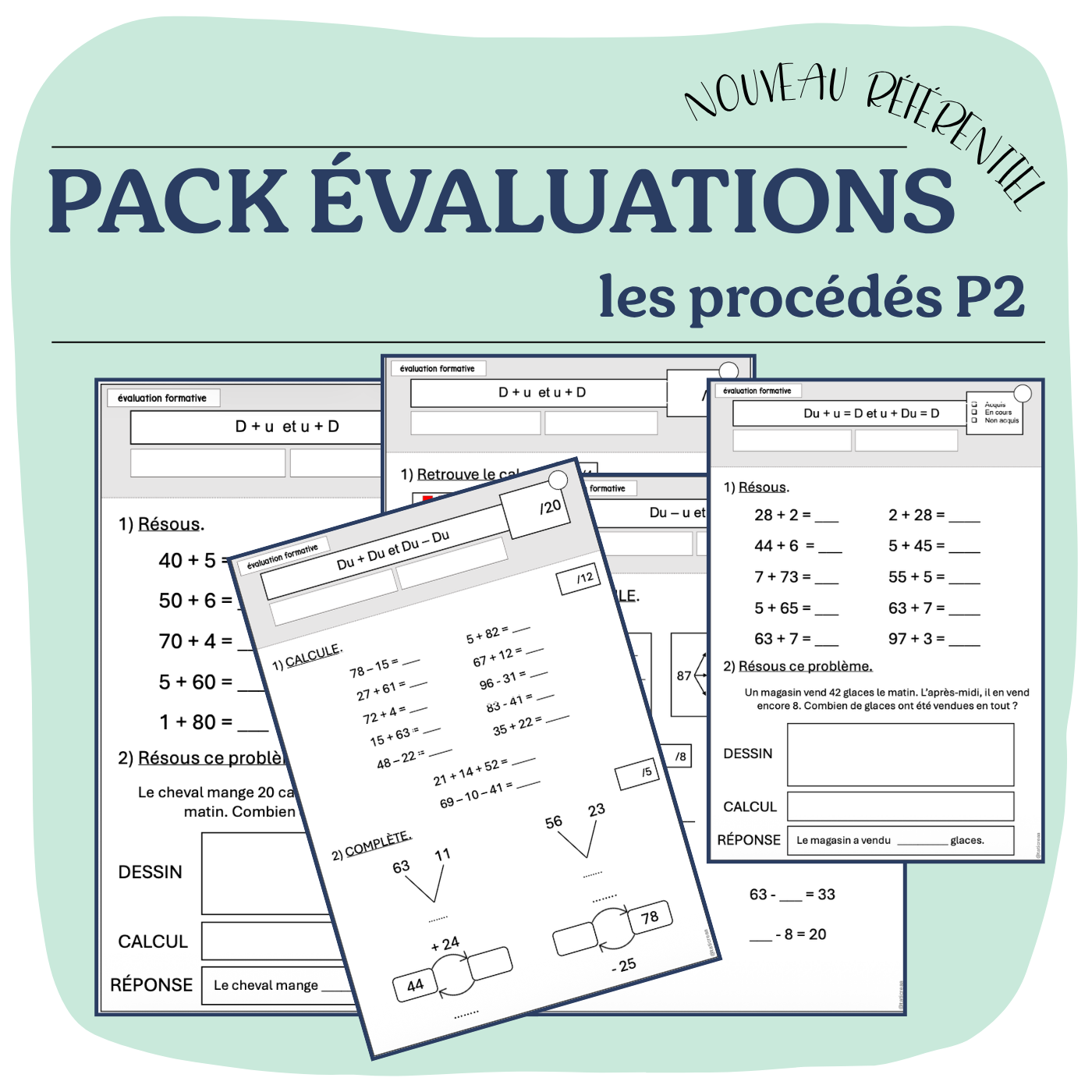 PACK D'ÉVALUATIONS PROCÉDÉS P2