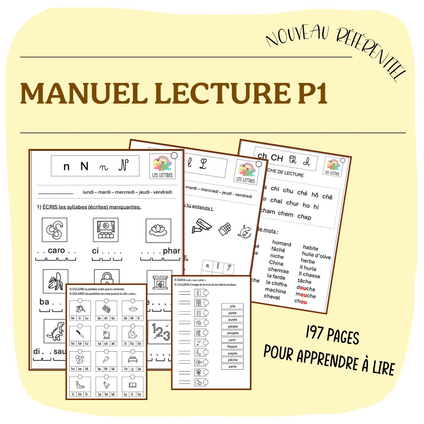 MANUEL APPRENTISSAGE DE LA LECTURE P1