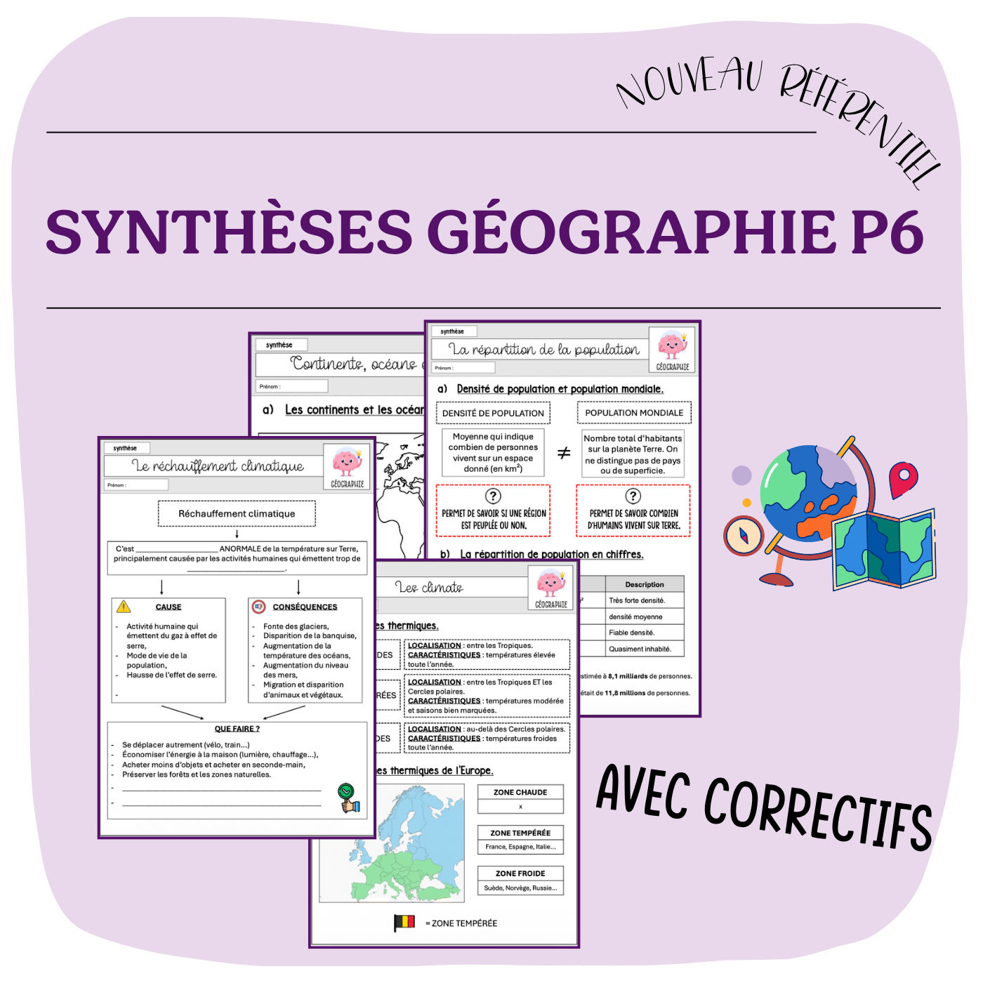 SYNTHÈSES géographie P6