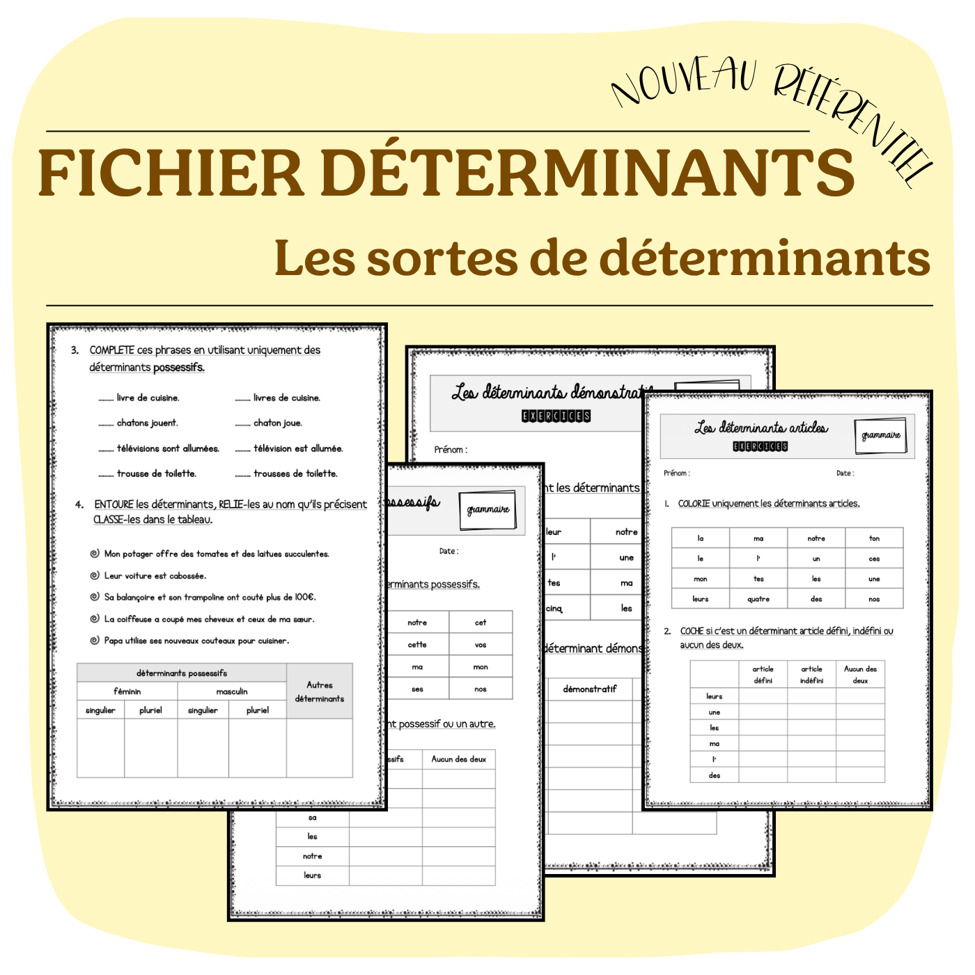 DOSSIER les sortes de déterminants