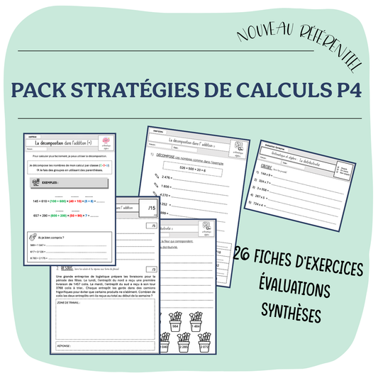 PACK STRATÉGIES DE CALCULS P4