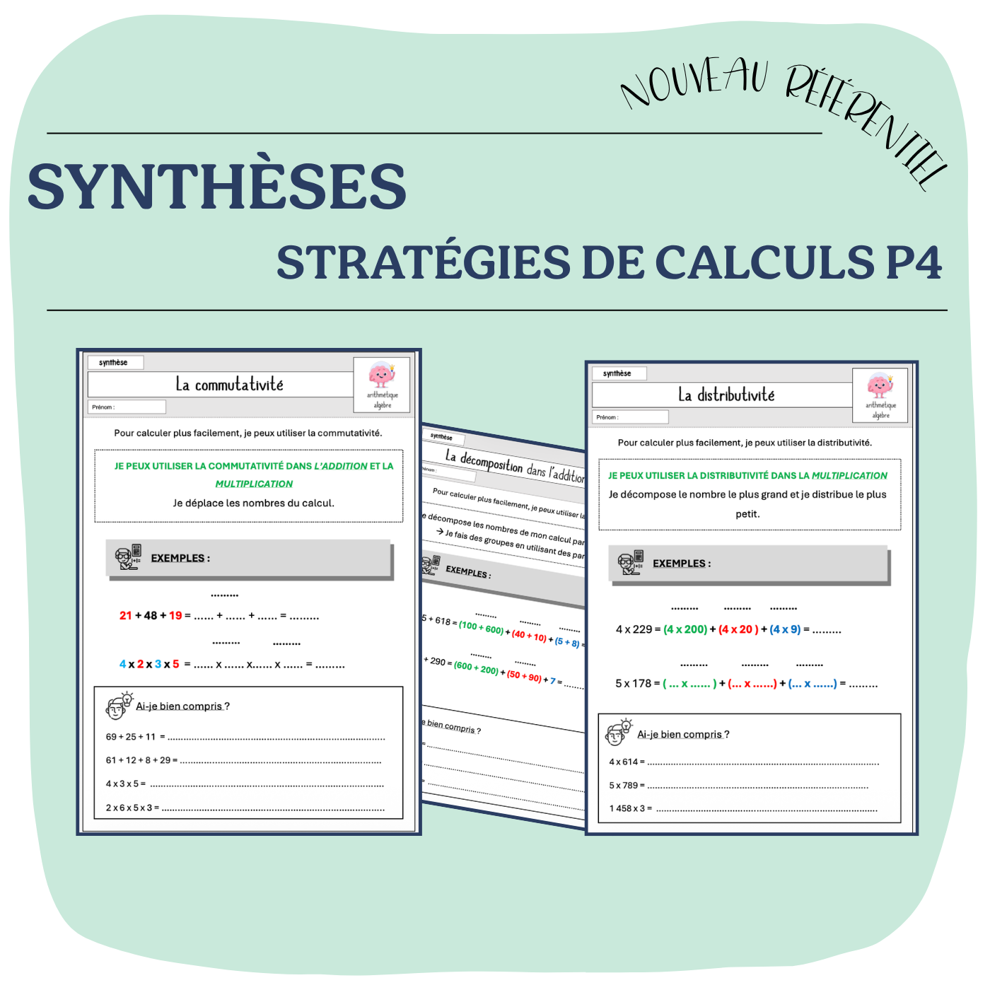 SYNTHÈSES STRATÉGIES DE CALCULS P4