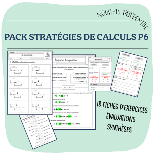 PACK STRATÉGIES DE CALCULS P6