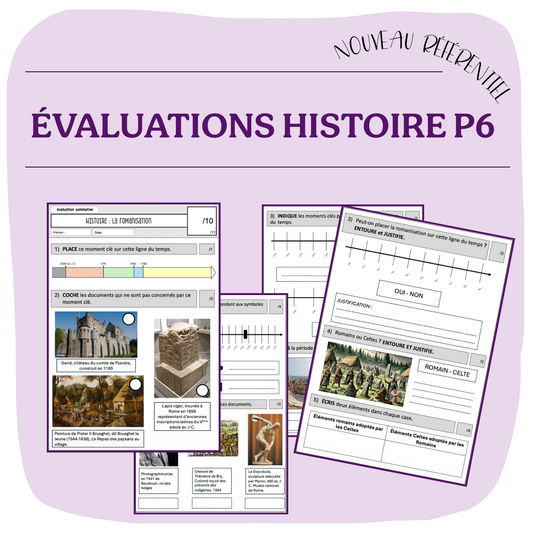ÉVALUATIONS HISTOIRE P4