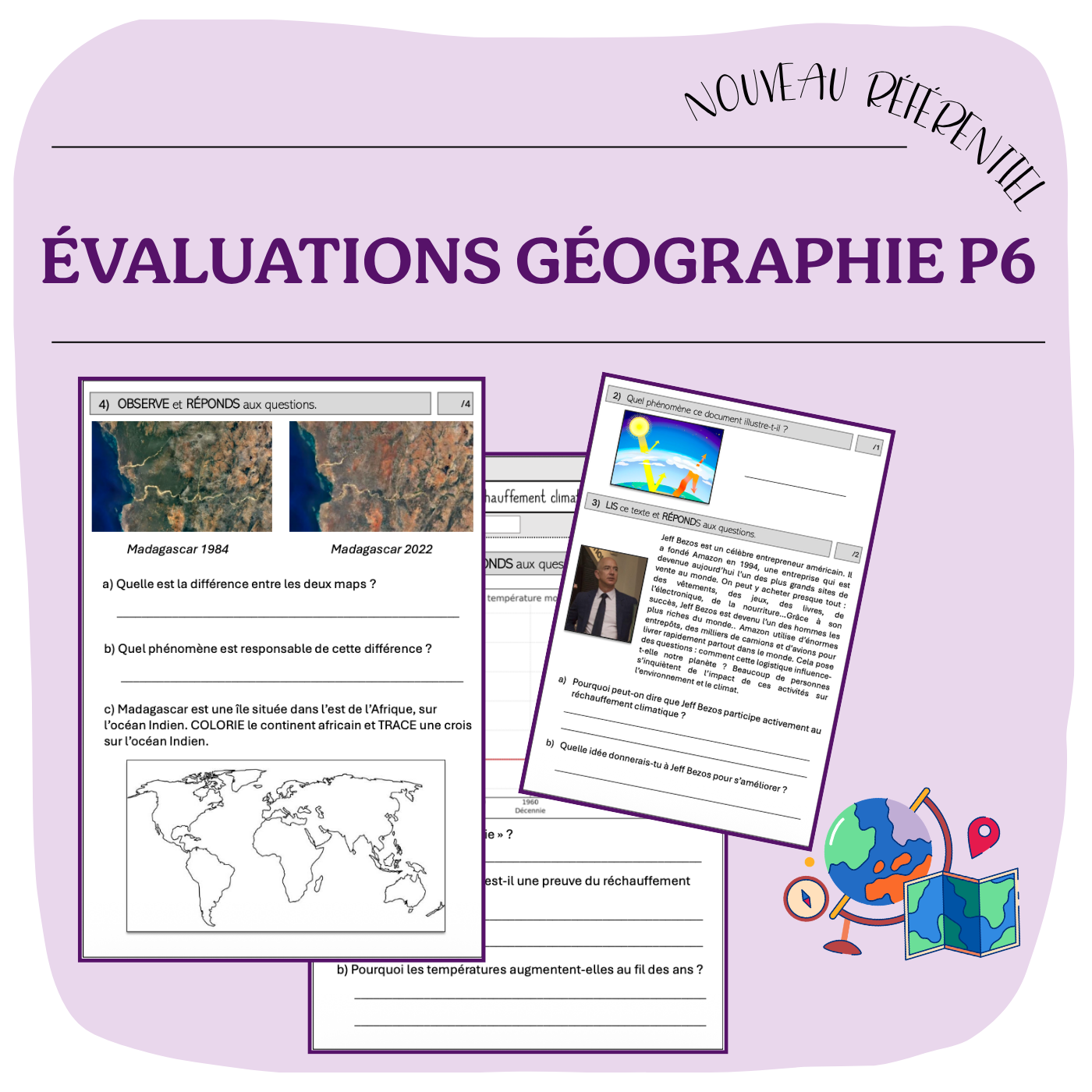 ÉVALUATIONS GÉOGRAPHIE P6