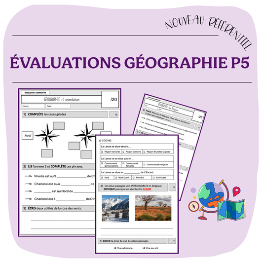 ÉVALUATIONS GÉOGRAPHIE P5