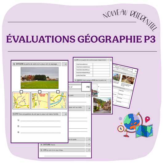 ÉVALUATIONS GÉOGRAPHIE P3