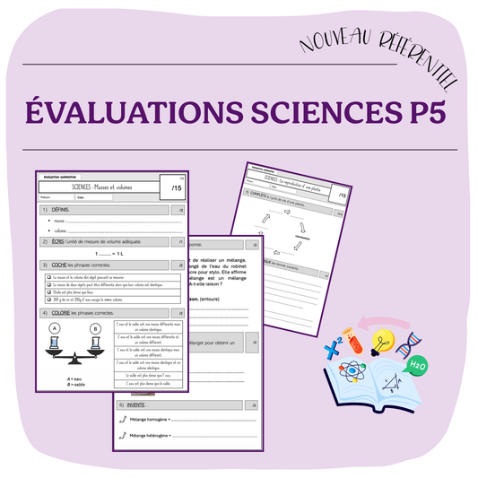 ÉVALUATION SCIENCES P5