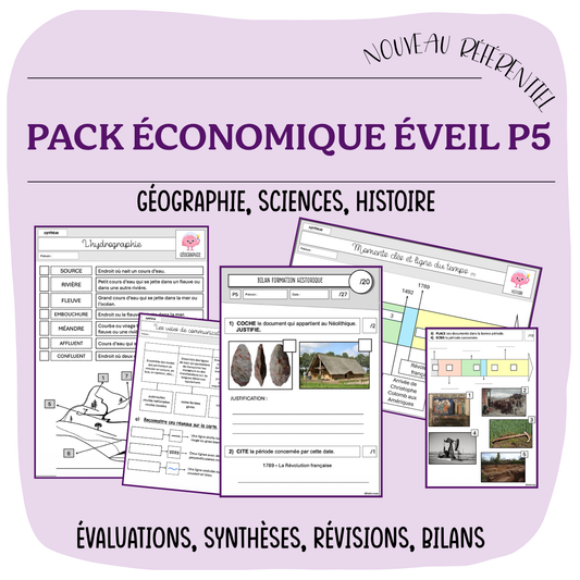 PACK ÉCONOMIQUE ÉVEIL P5