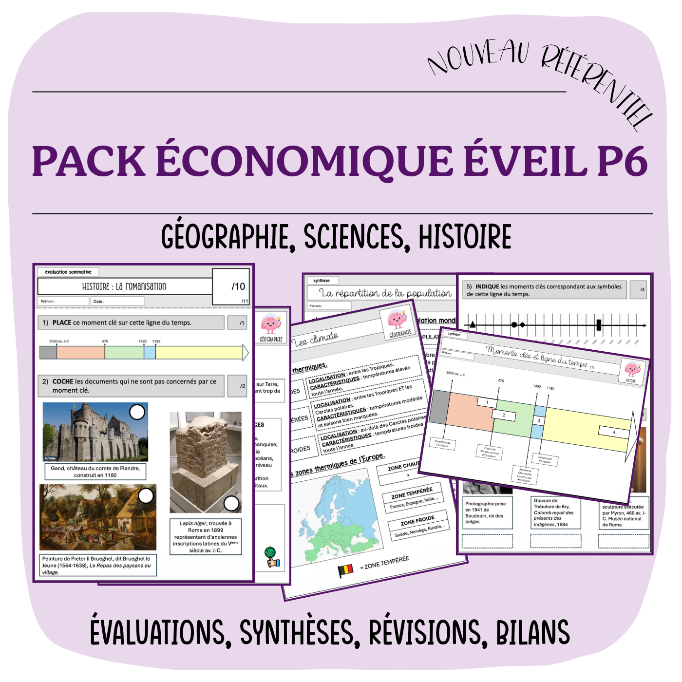 PACK ÉCONOMIQUE ÉVEIL P6