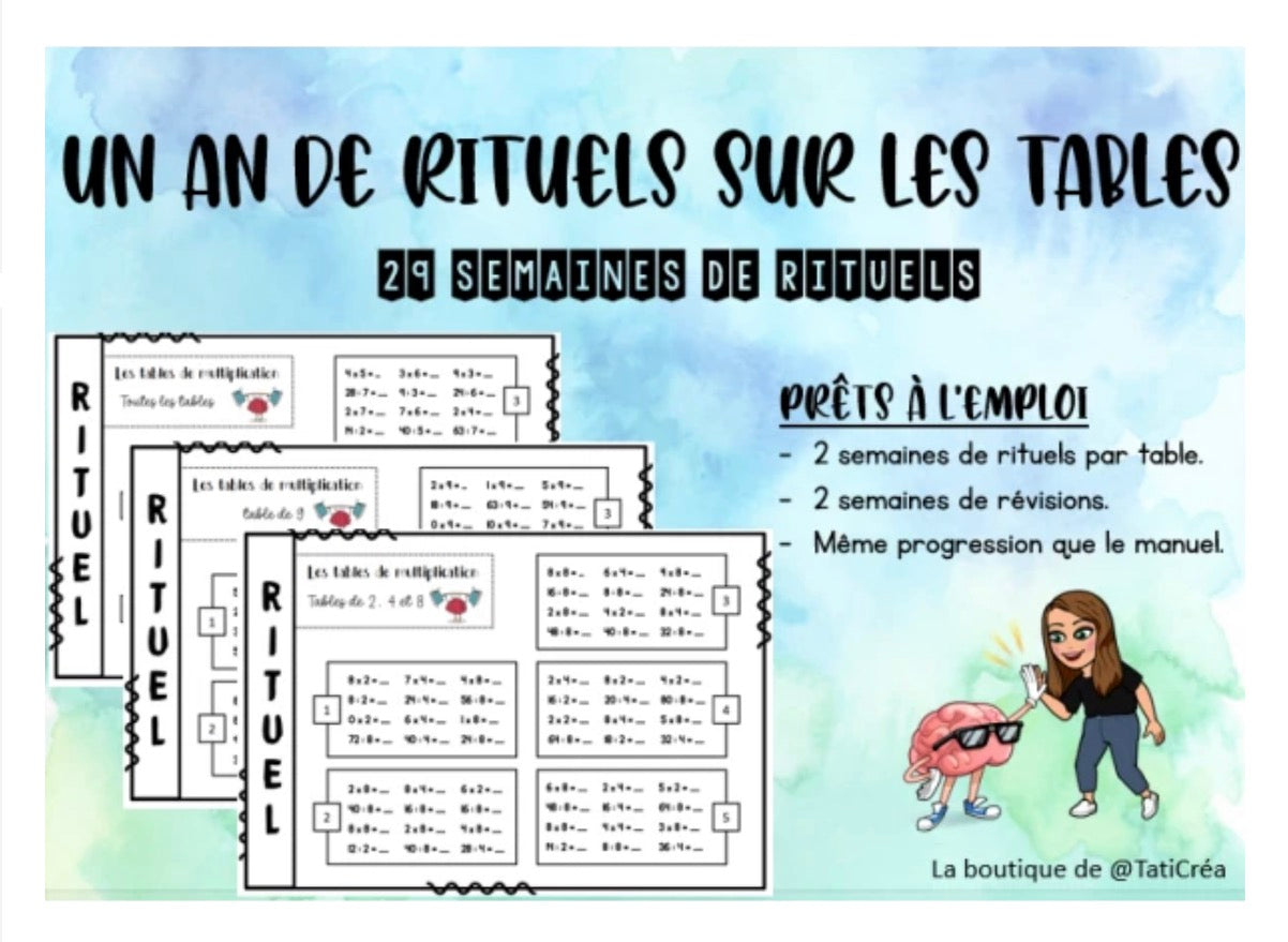 Rituel tables de multiplication