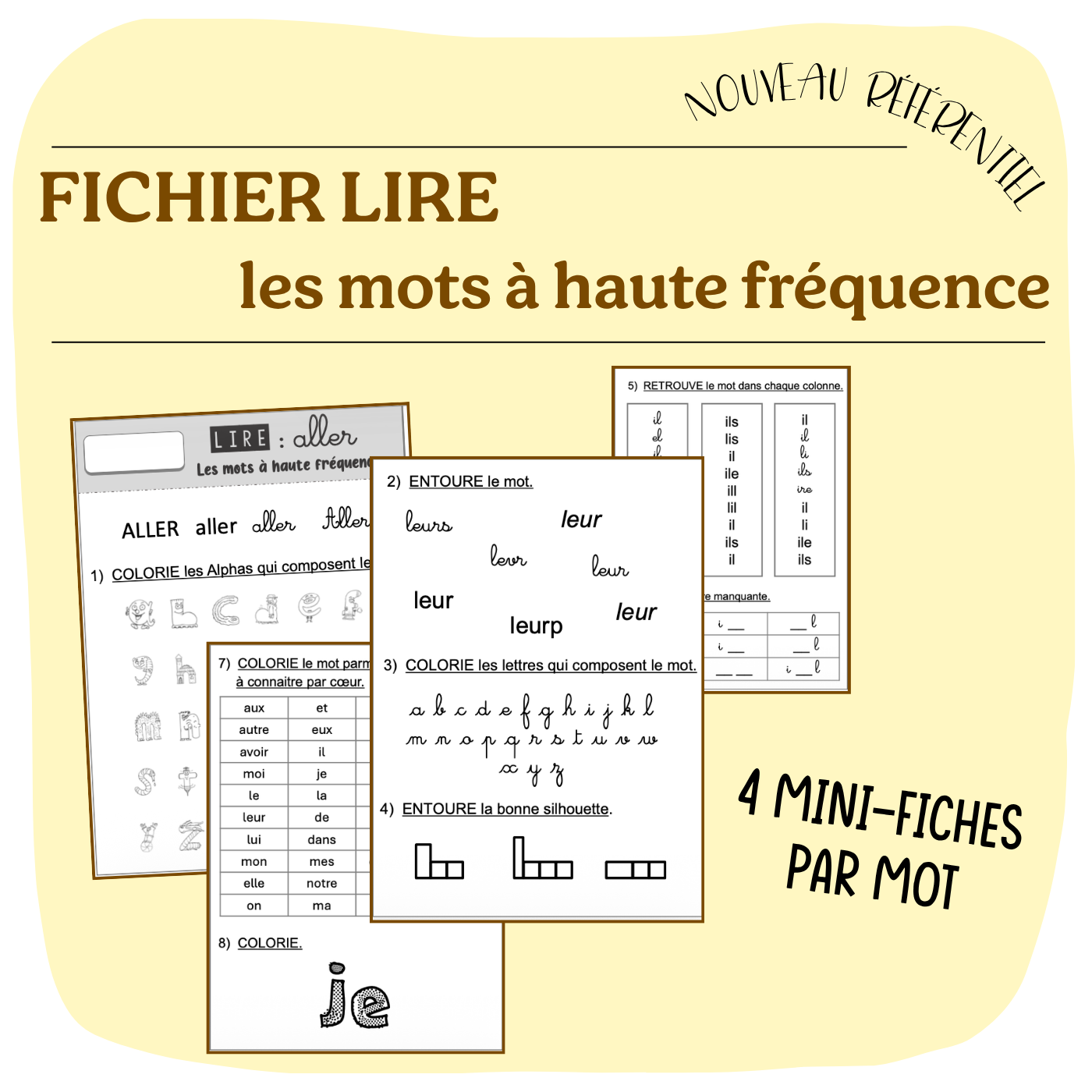 FICHIER LIRE mots à haute fréquence