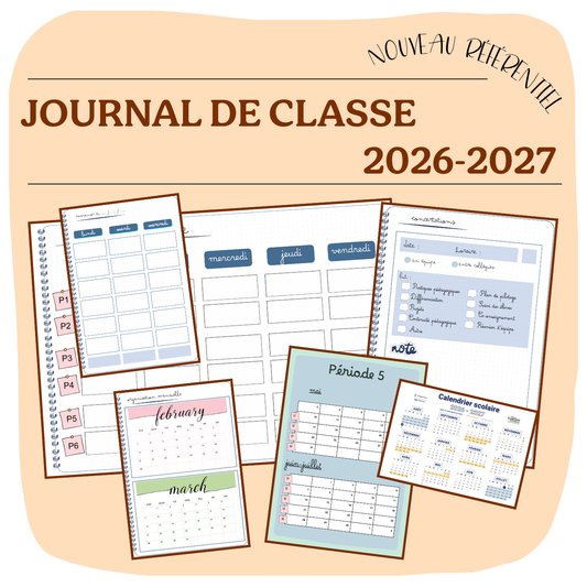 JOURNAL de classe 2026-2027