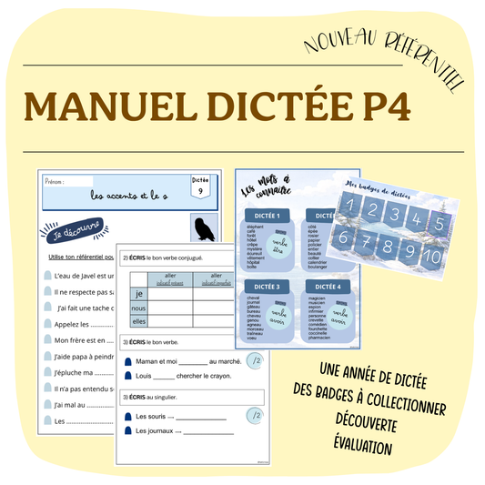 MANUEL DICTÉE P4