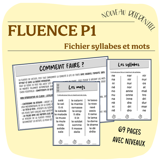 FICHIER FLUENCE P1