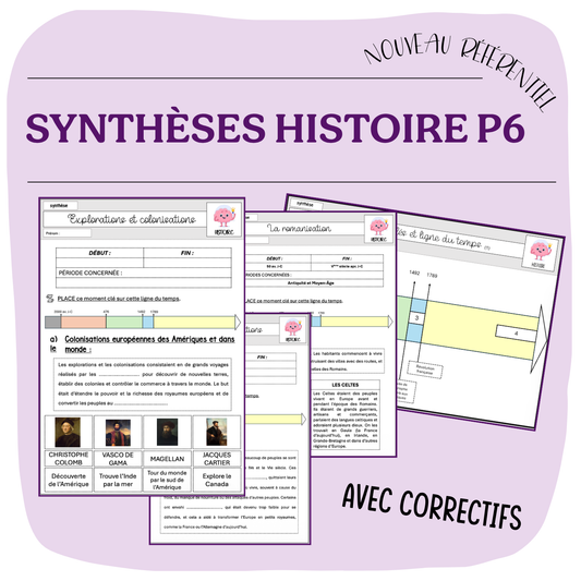 SYNTHÈSES histoire P6