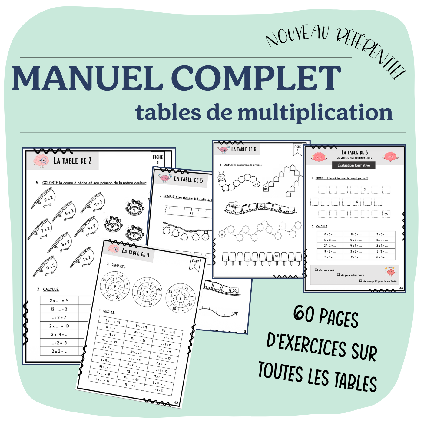 Manuel table de multiplication