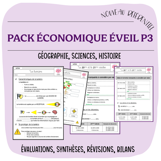 PACK ÉCONOMIQUES ÉVEIL P3