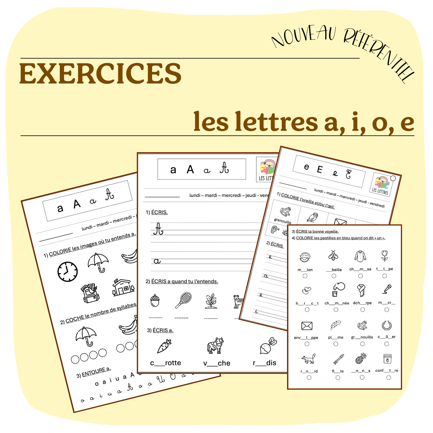 Exercices voyelles