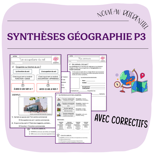 SYNTHÈSE géographie P3