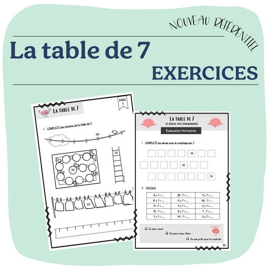 TABLE DE 7