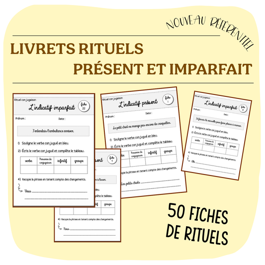 LIVRETS rituels conjugaison