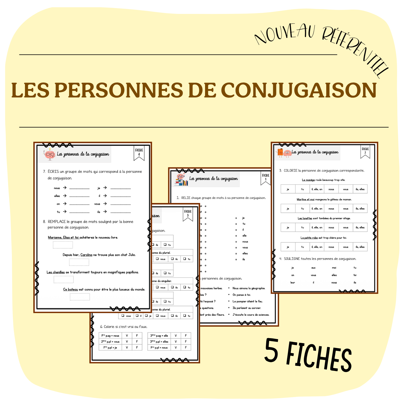 DOSSIER LES PERSONNES DE CONJUGAISON